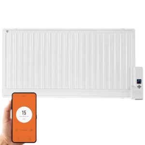 SolAire Celsius WiFi Oil Filled Electric Radiator + Timer, Voice Control. Portable / Wall Mounted Modern, Stylish Heating Products For Sale. Great Deals Buy Online From Richmond Radiators UK Shop