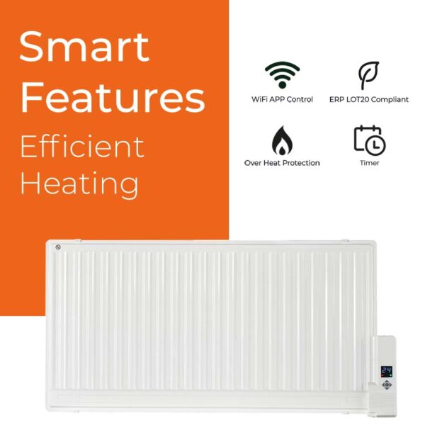 SolAire Celsius WiFi Oil Filled Electric Radiator + Timer, Voice Control. Portable / Wall Mounted Modern, Stylish Heating Products For Sale. Great Deals Buy Online From Richmond Radiators UK Shop 10