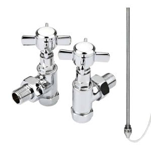 Dual Fuel Heated Towel Rail Kit G – PTC Element, Traditional Valves Modern, Stylish Heating Products For Sale. Great Deals Buy Online From Richmond Radiators UK Shop