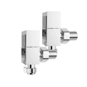 Angled Square Valves for and Dual Fuel Towel Rail Radiator 1