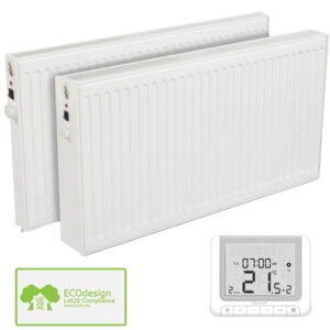 SolAire Huber Oil Filled Electric Radiator, Thermostat, Timer, Wall Mounted Modern, Stylish Heating Products For Sale. Great Deals Buy Online From Richmond Radiators UK Shop