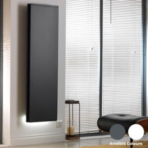 Radialight Icon WiFi Vertical Electric Heater, Thermostat, Timer, Wall Mounted Modern, Stylish Heating Products For Sale. Great Deals Buy Online From Richmond Radiators UK Shop