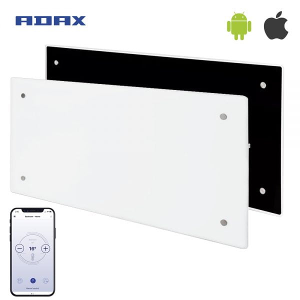 ADAX Clea WiFi Glass Electric Panel Heater With Thermostat, Timer, Wall Mounted Modern, Stylish Heating Products For Sale. Great Deals Buy Online From Richmond Radiators UK Shop 5