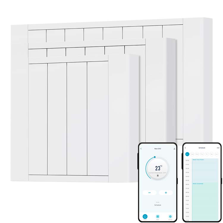 SolAire Exo WIFI Electric Radiator, Aluminium / Ceramic , Timer, Wall Mounted Modern, Stylish Heating Products For Sale. Great Deals Buy Online From Richmond Radiators UK Shop 2