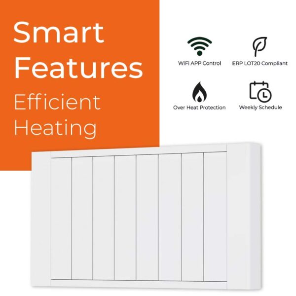 SolAire Exo WIFI Electric Radiator, Aluminium / Ceramic , Timer, Wall Mounted Modern, Stylish Heating Products For Sale. Great Deals Buy Online From Richmond Radiators UK Shop 14