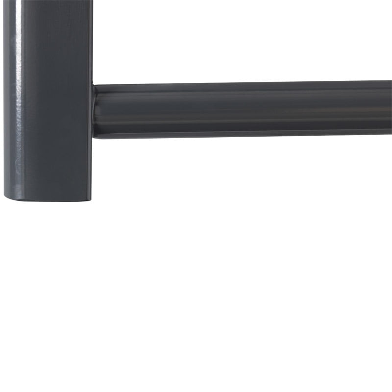 Abby Anthracite Dual Fuel Towel Rail with Thermostat, Timer + WiFi Control