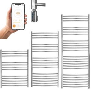 Barden Stainless Steel WiFi Thermostatic Electric Heated Towel Rail, Timer Modern, Stylish Heating Products For Sale. Great Deals Buy Online From Richmond Radiators UK Shop